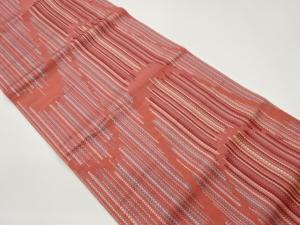 本場筑前博多抽象縞模様織出し名古屋帯